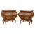 Early 20th Century Pair of Bombé Carved Nightstands with three Drawers and Marble Top, Mariano Garcia For Sale - Image 15 of 18