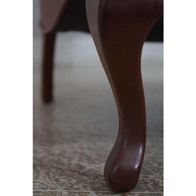 Carl Forslund Rip Can Lee Tufted Leather Chair & Ottoman For Sale - Image 9 of 12