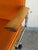 Orange Orange Upholstered Swivel Office Chair on Casters Mid-Century Modern 1970s For Sale - Image 8 of 10