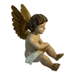 Antique Composition Angel Statue