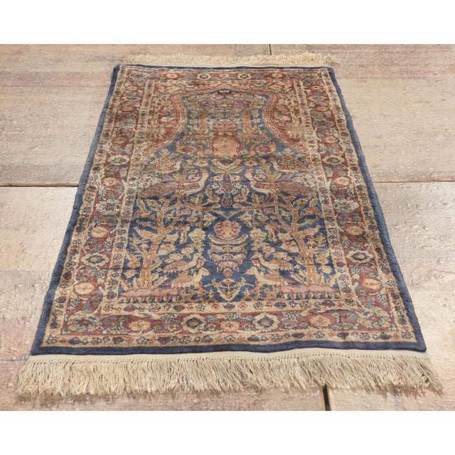 Vintage Turkish Hereke Rug, 02'00 X 04'00 For Sale - Image 9 of 9