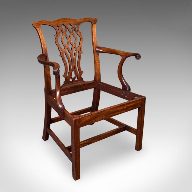 Antique Gentleman's Elbow Chair, English, Morning Room Seat, Georgian, c.1800 For Sale - Image 12 of 12