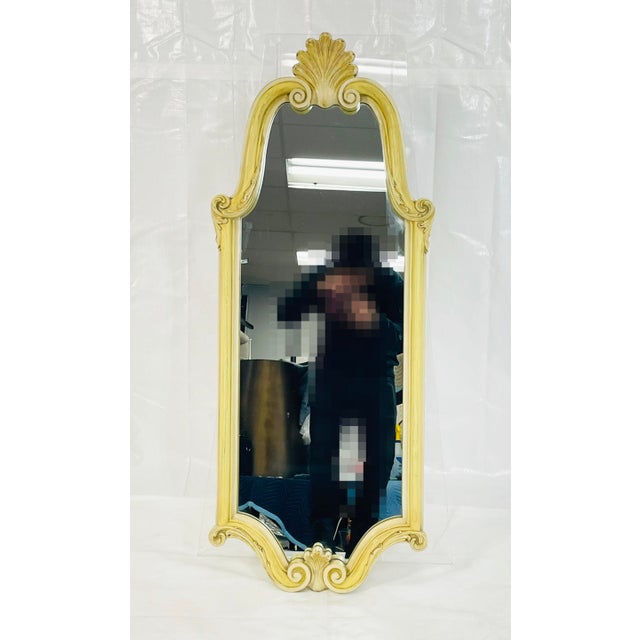 1940s Carved Giltwood Wall Mirror, Rococo Revival For Sale In Los Angeles - Image 6 of 18