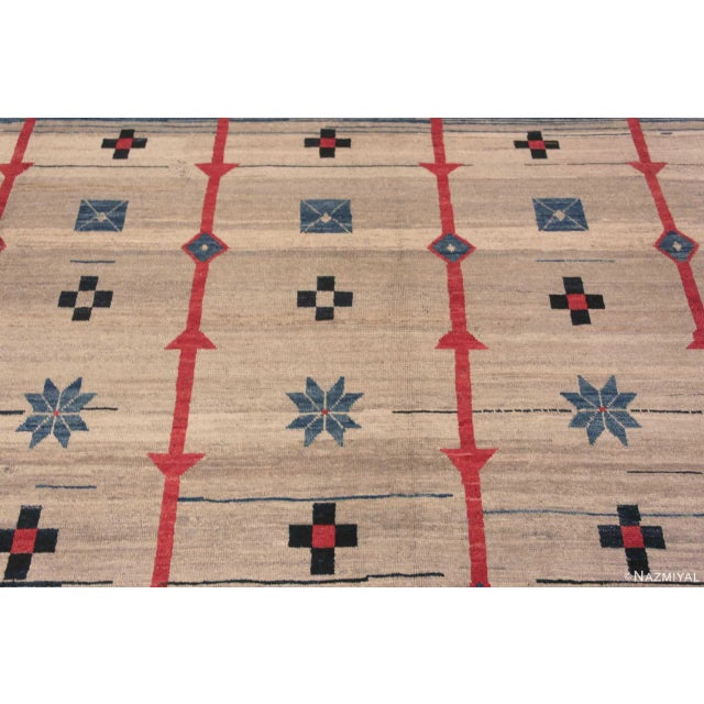 Nazmiyal Collection Geometric Swedish Design Contemporary Area Rug For Sale - Image 4 of 9