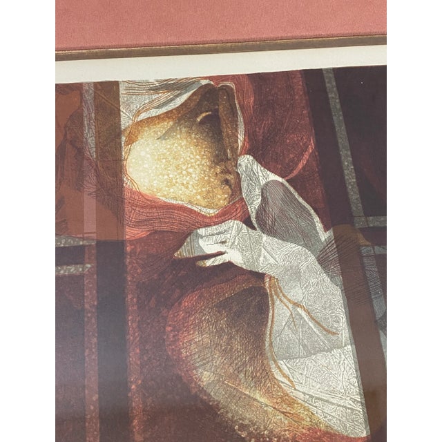 Alvar Sunol Embossed Figural Nude Lithograph C.1978 For Sale In San Francisco - Image 6 of 11