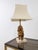 Thai Singha Lion Foo Dog Table Lamp in Gilt Bronze, Brass and Travertine, 1970s For Sale - Image 18 of 18