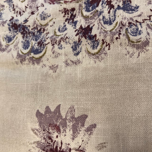 Textile 6 Yards Robert Allen Kaufmann Mystic Forest Wisteria Floral Print Upholstery Fabric For Sale - Image 7 of 8