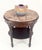 Fine Carved Solid Mahogany Marble Oval Marble Top Stand Pedestal Lamp Table MINT For Sale - Image 6 of 11