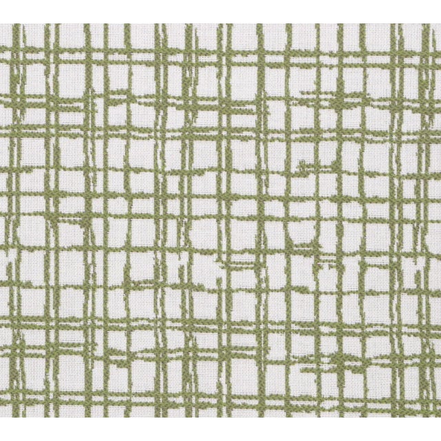 Modern Gridlock Pillow Cover in Green, 20x20 Pillow For Sale - Image 3 of 3