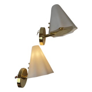 Murano Glass Wall Lamps, Italy, 1980s, Set of 2 For Sale