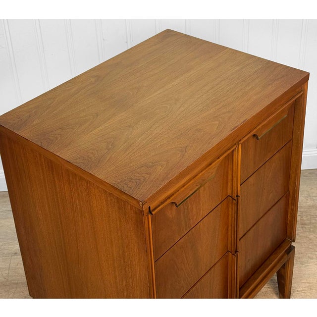Mid 20th Century Mid-Century Modern Walnut Chest of Drawers Dresser Credenza by Basic-Witz For Sale - Image 5 of 13