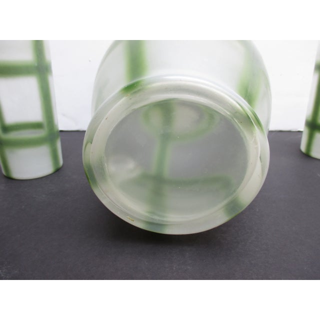 Federal Glass Tea Pitcher and Glasses Circa 40s -A Set of 3 For Sale In New York - Image 6 of 6