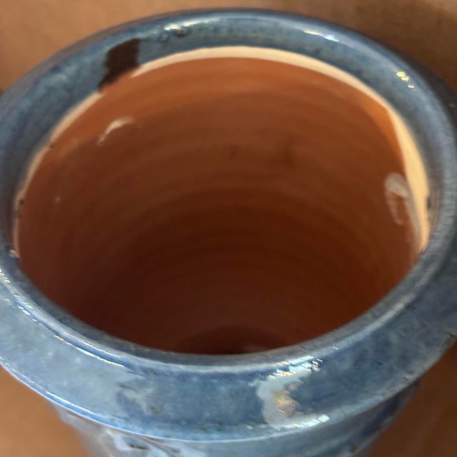 French French Anduze Planter Blue 15” X 17” by La Madeleine For Sale - Image 3 of 5