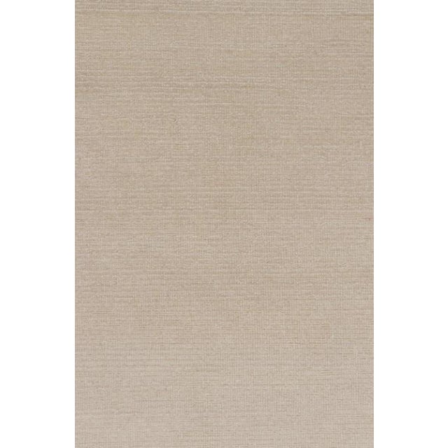 Rug & Kilim’s Oversized Contemporary Textural Solid Rug in Cream and White Tones - 13x20 For Sale In New York - Image 6 of 8