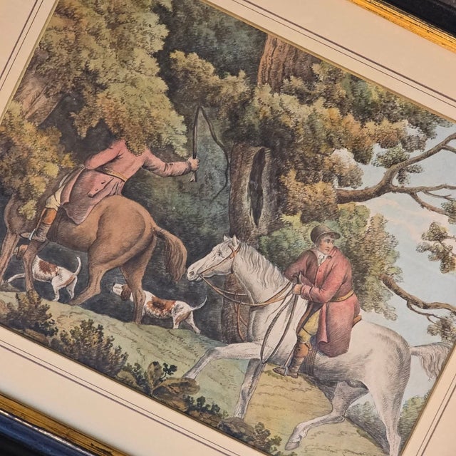 Thomas Hand, Going to Cover, 1800s, Watercolor For Sale - Image 6 of 18