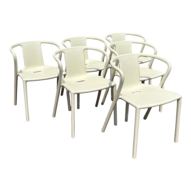 White Stackable Air Armchair by Jasper Morrison for Magis, Set of 6 For Sale