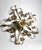 Mid 20th Century Vintage Italian Florentine Style Gilt Wrought Iron Flush Mount Ceiling Light For Sale - Image 5 of 18