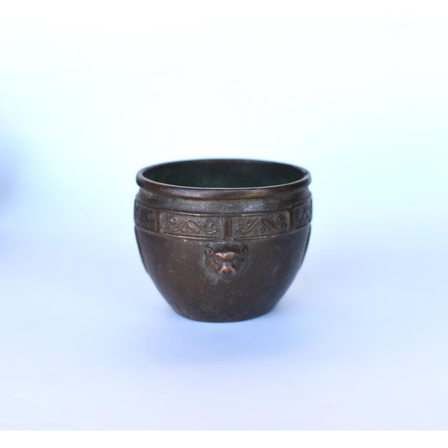 Antique Chinese Mini Bronze Censers Set of 3 Incense Burners For Sale - Image 11 of 15