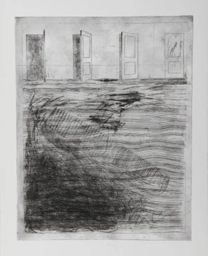 Four Doors, Donald Saff Etching, Signed and Numbered in Pencil