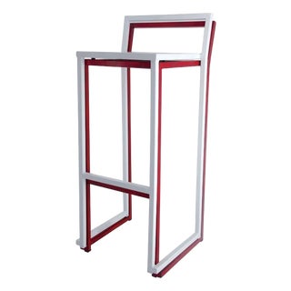 New Industrial Wrought Iron Shop Stacking Stool For Sale