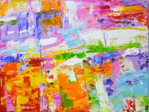 Happy Days!Modern Original Hand Painting.