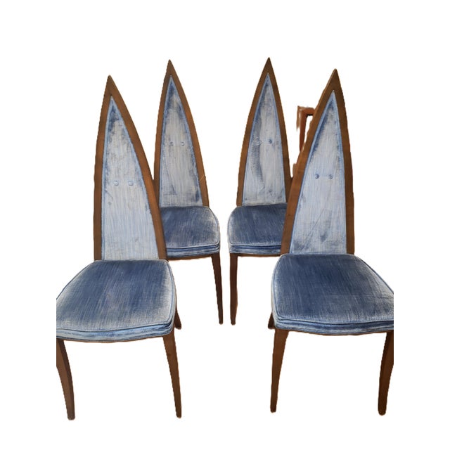 1960s Mid-Century 7pc Dining Room Set Danish Modern Walnut For Sale - Image 5 of 6