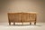 Curved Oak Sofa by Guillerme et Chambron, France, 1960s For Sale - Image 6 of 18