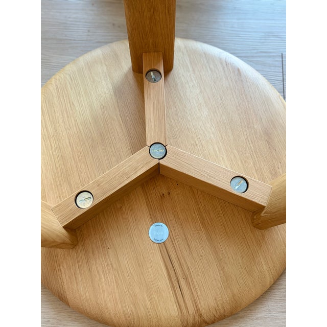 Alle Coffee Table Medium by Staffan Holm — Solid Natural Oak, Circular, Modern Scandinavian Design For Sale - Image 9 of 9