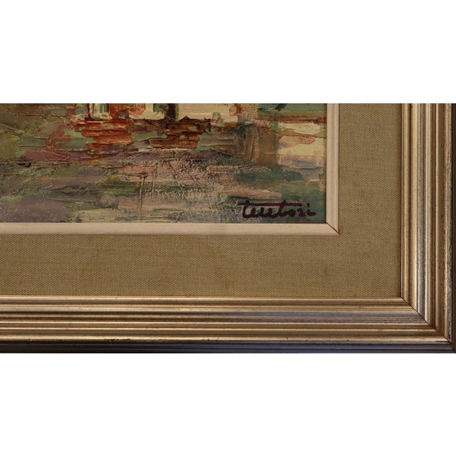 Bruno Tintori, Landscape, 1974, Oil & Plywood & Wood & Canvas, Framed For Sale - Image 6 of 11