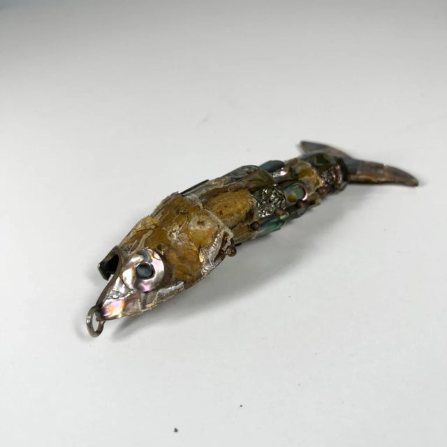 1970s 1970s Style Los Castillo Vintage Abalone Fish Bottle Opener Mexico For Sale - Image 5 of 9