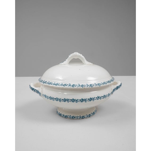 20th Century Belgian Special Edition Porcelain Tureen With Lid For Sale - Image 16 of 18