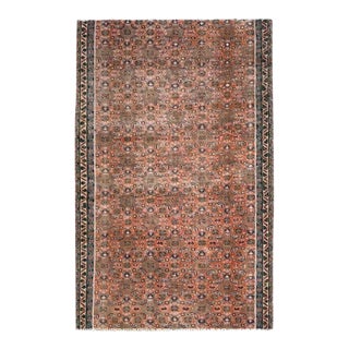 1960 2'5"x3'8" Savanna Brown Hand Knotted Vintage Northwest Persian Pure Wool Rug For Sale