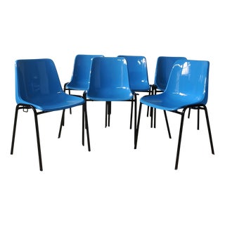 Stackable Chairs from Amat Barcelona, 1986, Set of 6 For Sale