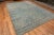 A Beautiful Light Blue Abrash Background Creamy White Color Tribal Pattern Modern Room Size Area Rug, Country of Origin:...