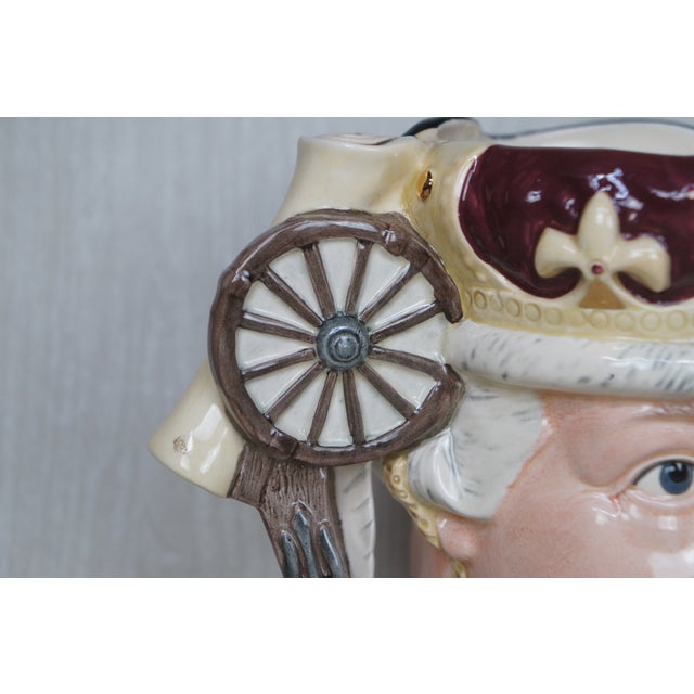 1980s English Signed Royal Doulton George Washington & King George III Toby Character Jug For Sale - Image 9 of 16