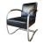 1930s Art Deco Leather Springer Rocking Chair by Wolfgang Hoffmann(attr) For Sale