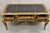 Late 20th Century French Louis XV Style Figural Bronze Ormolu Leather Top Bureau Plat Writing Desk For Sale - Image 4 of 12