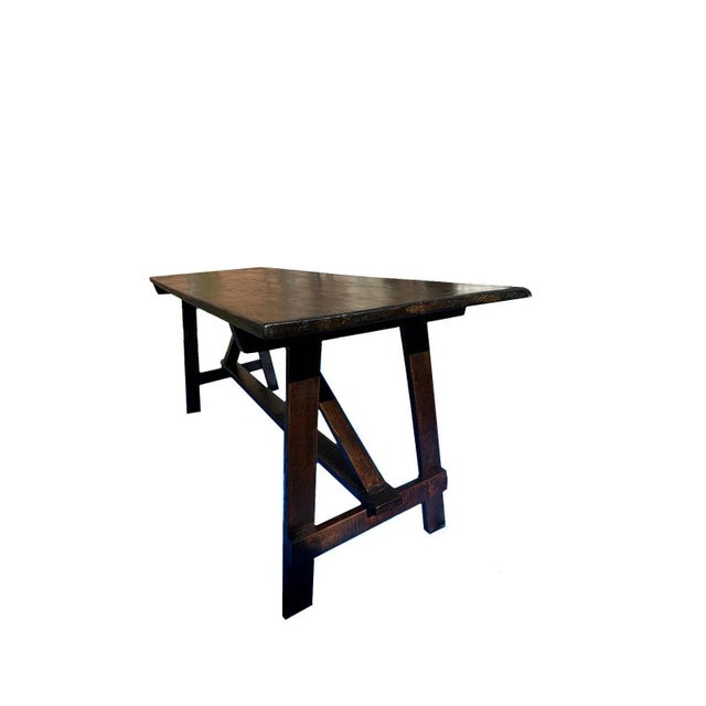 Mid 19th Century Tuscan Walnut Large Console Table For Sale - Image 4 of 6