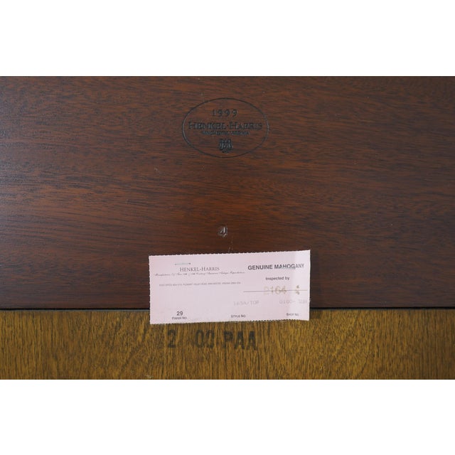 Henkel Harris Model #165 Mahogany Dome Top Armoire Cabinet For Sale - Image 18 of 18