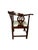 George III Mahogany Smoker's Bow Corner Chair For Sale - Image 4 of 8
