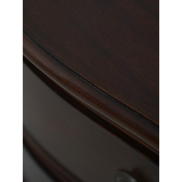 Brown Pair Chippendale Mahogany 2 Drawer Nightstands For Sale - Image 8 of 18