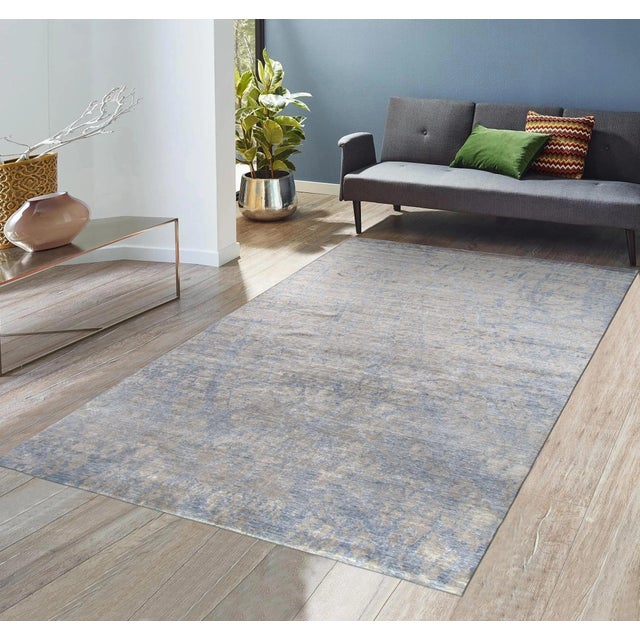 2020s Pasargad Home Modern Grey Area Rug- 9' 1" X 11'10" For Sale - Image 5 of 5