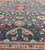Textile Antique Persian Tabriz Rug With Floral Medallion Design in Steel Blue & Red 6'10 X 9'10 For Sale - Image 7 of 12