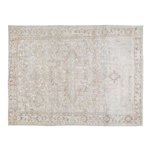 Vintage Turkish Anatolian Hand Knotted Wool Rug, 7'4"x10'1" For Sale