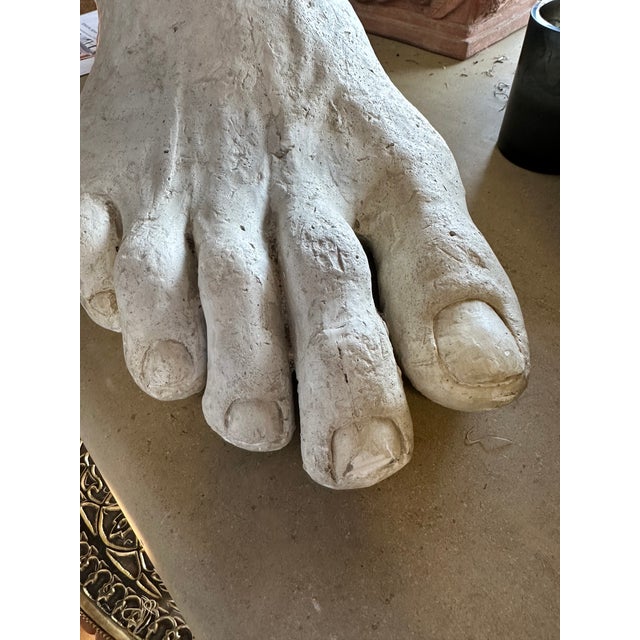 Late 19th Century Grand Tour Plaster Model of a Foot For Sale - Image 4 of 9