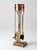 Vintage Hollywood Regency Brass Fireplace Tools Set With Wood Handles For Sale - Image 9 of 18