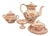 Antique French Porcelain Tea andCoffee Set Minton 252 Pattern by Sarreguemines, 1900, Set of 4 For Sale
