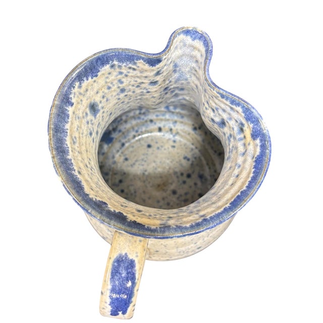 Mid 20th Century Mid 20th Century J.B. Cole Spongeware Pottery Pitcher For Sale - Image 5 of 5