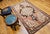 Vintage Turkish Oushak Area Rug, Handwoven Wool, 1920s Cream & Pink, 5' x 8' For Sale In Chicago - Image 6 of 17