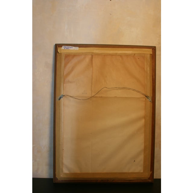 Vintage Wood Mirror With Wavy, Shell Like Design For Sale In Washington DC - Image 6 of 8